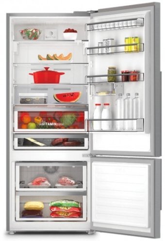 Grundig GKNM 17822 X Çift Kapılı No Frost F 532 lt Alttan Donduruculu Solo Buzdolabı