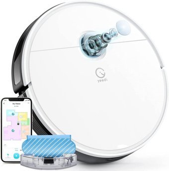 Yeedi Vac Max Haritalı 3000 Pa Beyaz Robot Süpürge + Mop