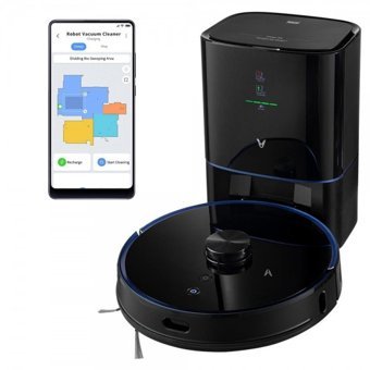Viomi Alpha UV S9 Haritalı Hepa Filtreli 2700 Pa Siyah Robot Süpürge + Mop