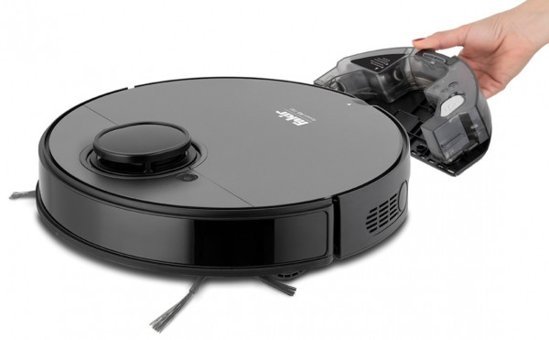 Fakir Robert RS 780 Haritalı Hepa Filtreli 4000 Pa Siyah Robot Süpürge + Mop