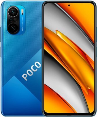 Poco F3 128 GB Hafıza 6 GB Ram 6.67 inç 48 MP Çift Hatlı AMOLED Ekran Android Akıllı Cep Telefonu Mavi