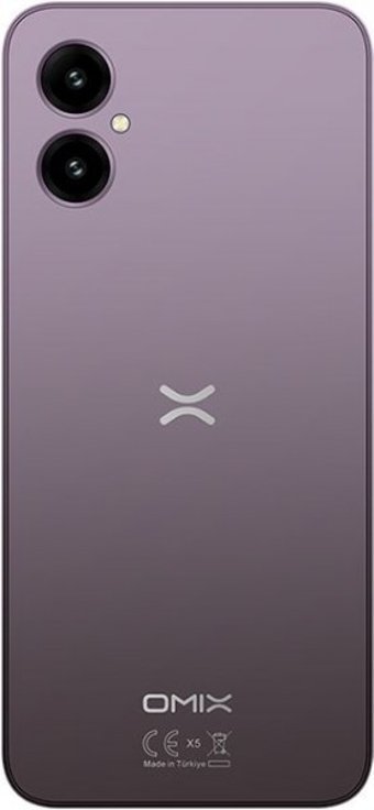 Omix X5 128 GB Hafıza 4 GB Ram 6.56 inç 50 MP Çift Hatlı IPS LCD Ekran Android Akıllı Cep Telefonu Mor