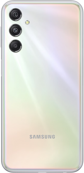 Samsung Galaxy M34 128 GB Hafıza 6 GB Ram 6.5 inç 50 MP Çift Hatlı Super AMOLED Ekran Android Akıllı Cep Telefonu Gümüş