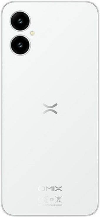 Omix X5 64 GB Hafıza 4 GB Ram 6.56 inç 50 MP Çift Hatlı IPS LCD Ekran Android Akıllı Cep Telefonu Beyaz