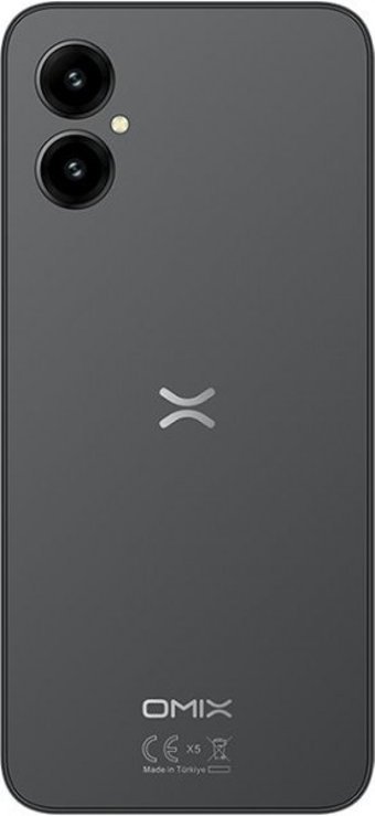 Omix X5 128 GB Hafıza 4 GB Ram 6.56 inç 50 MP Çift Hatlı IPS LCD Ekran Android Akıllı Cep Telefonu Gri