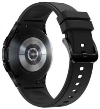 Samsung Galaxy Watch 4 Classic (SM-R880) Android Wear Su Geçirmez 41.5 mm Silikon Kordon Daire Tansiyon Ölçen Unisex Akıllı Saat Siyah