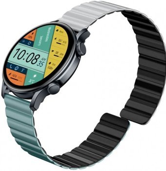 Kieslect KR Pro Limited Su Geçirmez 45 mm Silikon Kordon Kare Unisex Akıllı Saat Siyah
