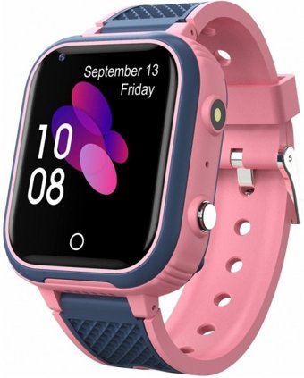 Milky Watch Air GPS Su Geçirmez Silikon Kordon Kameralı Sim Kartlı Çocuk Akıllı Saat Pembe