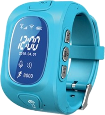 Wiky Watch GPS 52 mm Silikon Kordon Kare Sim Kartlı Çocuk Akıllı Saat Mavi