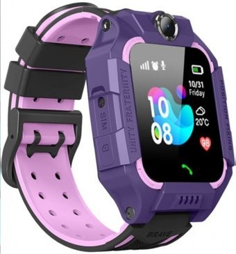 Smartblade SB221GKM GPS Silikon Kordon Kare Kameralı Sim Kartlı Çocuk Akıllı Saat Mor