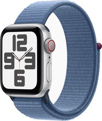 Apple Watch SE 2 2023 Cellular Apple Uyumlu WatchOS Su Geçirmez 40 mm Örgü Kordon Kare Unisex Sim Kartlı Akıllı Saat Mavi