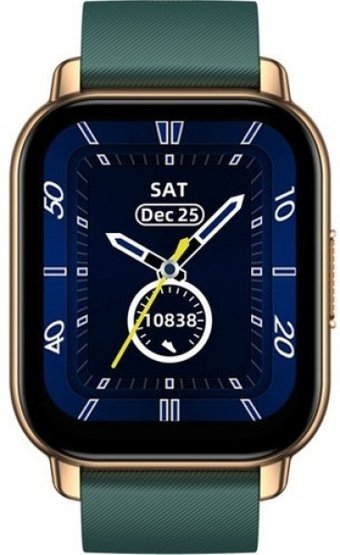 Zeblaze Btalk Su Geçirmez 47 mm TPU Kordon Kare Unisex Akıllı Saat Yeşil