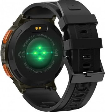 Kospet Tank T2 Su Geçirmez 49 mm Silikon Kordon Daire Unisex Akıllı Saat Siyah