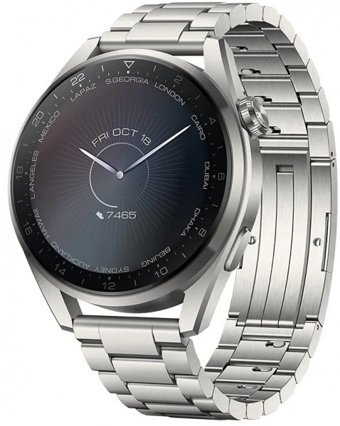 Spovan AtlasX 2 Metal Örgü Kordon Daire Tansiyon Ölçen Unisex Akıllı Saat Gümüş