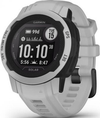 Garmin Instinct 2S Solar Su Geçirmez 40 mm Silikon Kordon Daire Unisex Akıllı Saat Gri