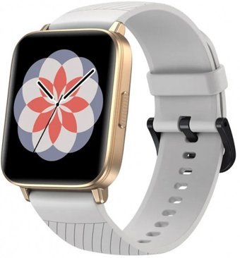 Zeblaze Swim Su Geçirmez 44 mm TPU Kordon Kare Unisex Akıllı Saat Beyaz
