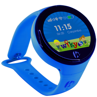 Wiky Watch S (WKY2646) GPS TPU Kordon Kare Sim Kartlı Çocuk Akıllı Saat Mavi