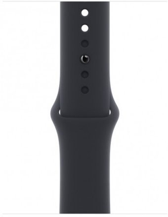 Apple Watch Series 7 Cellular Apple Uyumlu WatchOS Su Geçirmez 41 mm Fluoro Elastomer Kauçuk Kordon Kare Unisex Sim Kartlı Akıllı Saat Grafit