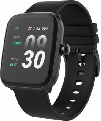 Ferrucci Smart 19S Su Geçirmez Silikon Kordon Kare Unisex Akıllı Saat Siyah