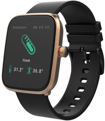 Ferrucci Smart 19S Su Geçirmez Silikon Kordon Kare Unisex Akıllı Saat Siyah