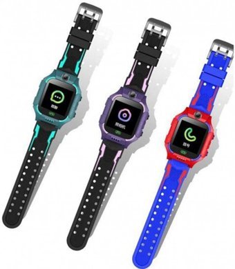 Smartest Q19 GPS Su Geçirmez 51.57 mm TPU Kordon Kare Kameralı Çocuk Akıllı Saat Yeşil