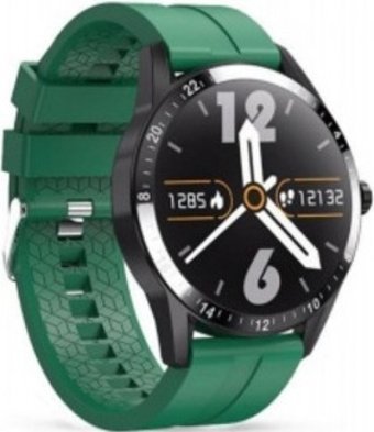 Robor R-GT2 Su Geçirmez Silikon Kordon Daire Tansiyon Ölçen Unisex Akıllı Saat Yeşil