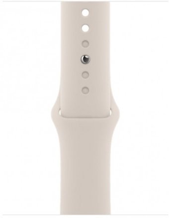 Apple Watch Series 7 Cellular Apple Uyumlu WatchOS Su Geçirmez 41 mm Fluoro Elastomer Kauçuk Kordon Kare Unisex Sim Kartlı Akıllı Saat Yıldız Işığı