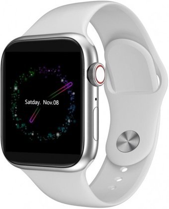 Quark QSM-109 Silikon Kordon Kare Unisex Akıllı Saat Beyaz