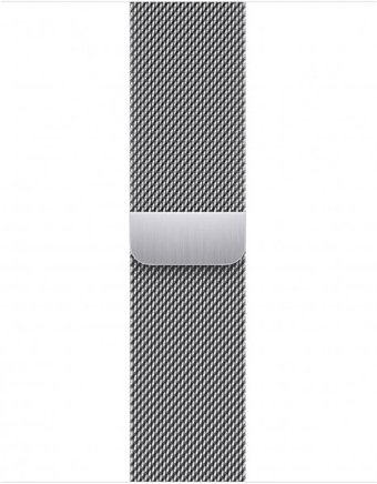Apple Watch Series 9 Cellular Apple Uyumlu WatchOS Su Geçirmez 41 mm Metal Örgü Kordon Kare Unisex Sim Kartlı Akıllı Saat Gümüş