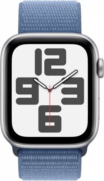 Apple Watch SE 2 2023 Cellular Apple Uyumlu WatchOS Su Geçirmez 44 mm Örgü Kordon Kare Unisex Sim Kartlı Akıllı Saat Mavi