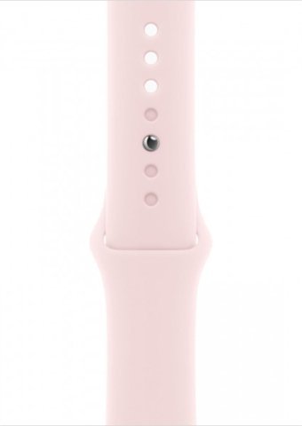 Apple Watch Series 9 Cellular Apple Uyumlu WatchOS Su Geçirmez 45 mm Fluoro Elastomer Kauçuk Kordon Kare Unisex Sim Kartlı Akıllı Saat Pembe