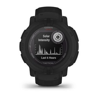 Garmin Instinct 2 Solar Tactical (010-02627-03) Su Geçirmez 45 mm Silikon Kordon Daire Unisex Akıllı Saat Siyah