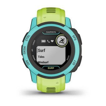 Garmin Instinct 2S Surf (010-02563-02) Su Geçirmez 40 mm Silikon Kordon Daire Unisex Akıllı Saat Yeşil