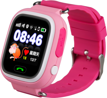 Piranha 9925 GPS 33 mm Silikon Kordon Kare Sim Kartlı Çocuk Akıllı Saat Pembe