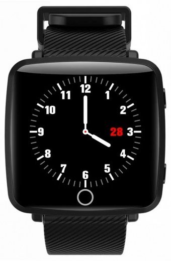 Lenovo HW25 Su Geçirmez Silikon Kordon Kare Unisex Akıllı Saat Siyah