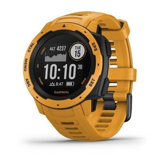 Garmin Instinct Su Geçirmez 45 mm Silikon Kordon Daire Unisex Akıllı Saat Turuncu