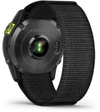 Garmin Enduro 2 (010-02754-01) Su Geçirmez 51 mm Naylon Kordon Daire Unisex Akıllı Saat Siyah