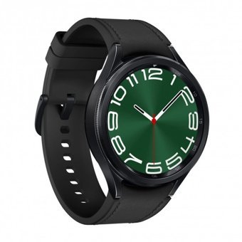 Samsung Galaxy Watch 6 Classic (SM-R960) Android Wear Su Geçirmez 46.5 mm Silikon Kordon Daire Tansiyon Ölçen Unisex Akıllı Saat Siyah