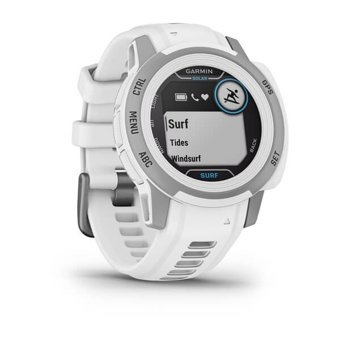 Garmin Instinct 2S Solar Surf (010-02564-03) Su Geçirmez 40 mm Silikon Kordon Daire Unisex Akıllı Saat Beyaz