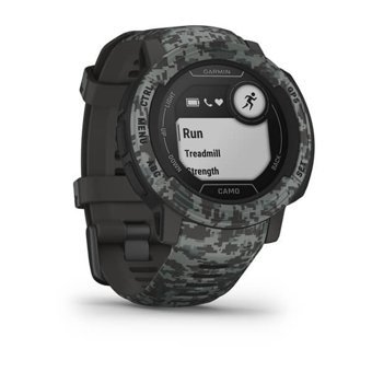 Garmin Instinct 2 Camo (010-02626-03) Su Geçirmez 45 mm Silikon Kordon Daire Unisex Akıllı Saat Gri