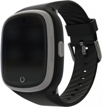 Bilicra Connect (BSWX3) GPS Silikon Kordon Kare Kameralı Sim Kartlı Çocuk Akıllı Saat Siyah