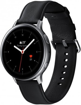Samsung Galaxy Watch Active 2 (SM-R820NS) Tizen Su Geçirmez 44 mm Deri Kordon Daire Unisex Akıllı Saat Siyah