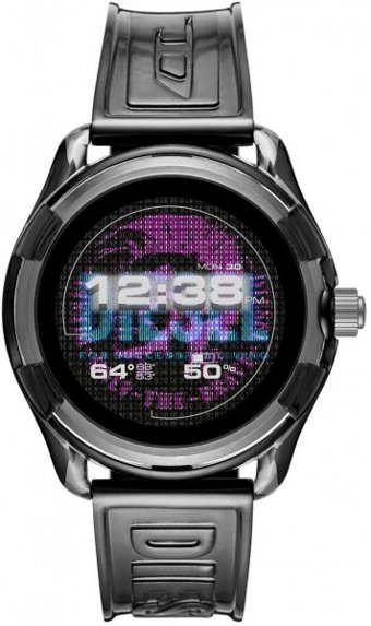 Diesel Fadelite Gen 5 (DW9D1) Android Wear Su Geçirmez 44 mm TPU Kordon Daire Unisex Akıllı Saat Siyah