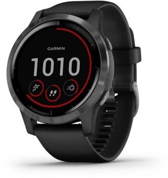 Garmin Vivoactive 4 Su Geçirmez 45.1 mm Silikon Kordon Daire Unisex Akıllı Saat Siyah