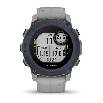 Garmin Descent G1 Su Geçirmez 45.5 mm Silikon Kordon Daire Unisex Akıllı Saat Gri
