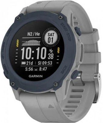 Garmin Descent G1 Su Geçirmez 45.5 mm Silikon Kordon Daire Unisex Akıllı Saat Gri