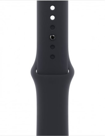 Apple Watch Series 9 Cellular Apple Uyumlu WatchOS Su Geçirmez 41 mm Fluoro Elastomer Kauçuk Kordon Çelik Kasa Kare Unisex Sim Kartlı Akıllı Saat Siyah
