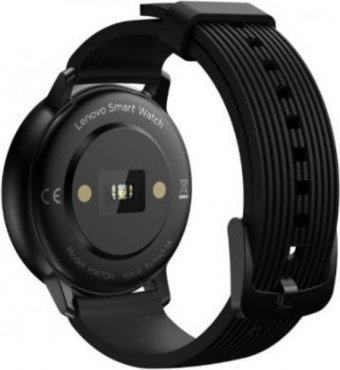 Lenovo HW10H Su Geçirmez Silikon Kordon Daire Unisex Akıllı Saat Siyah
