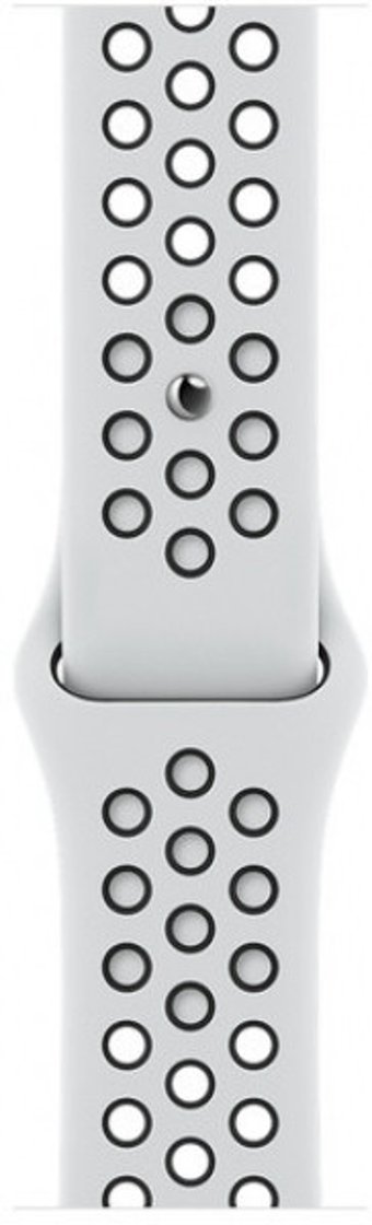 Apple Watch Nike Series 7 Apple Uyumlu WatchOS Su Geçirmez 41 mm Fluoro Elastomer Kauçuk Kordon Kare Unisex Akıllı Saat Beyaz