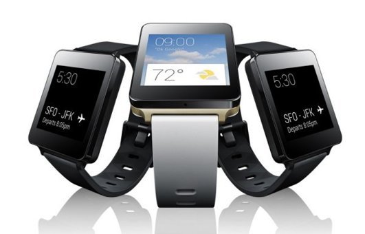 LG G Watch (W100) Android Wear Su Geçirmez 46.5 mm Silikon Kordon Kare Unisex Akıllı Saat Siyah